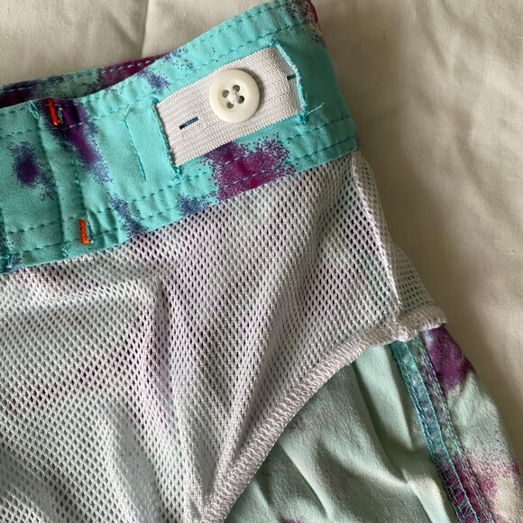 J. Crew Crewcuts Slim Fit Tie Dye Swim Trunks Size 7 - Picture 12 of 13